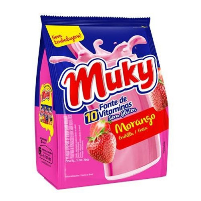 ACHOCOLATADO PO MUKY 300G SACHE MORANGO