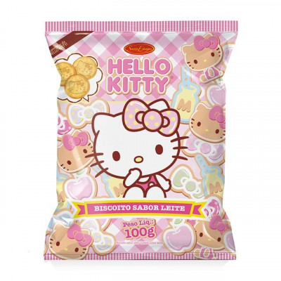 BISCOITO LEITE HELLO KITTY SANTA EDWIGES 100G
