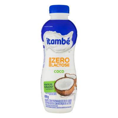 IOGURTE ITAMBE NOLAC COCO GARRAFA 850 G