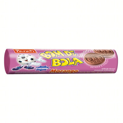 BISCOITO BOM DE BOLA MORANGO 110G