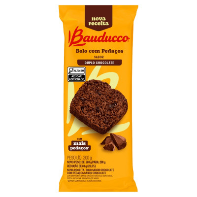 BOLO BAUDUCCO DUPLO CHOCOLATE 200G