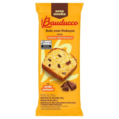 BOLO BAUDUCCO LARANJA 200G