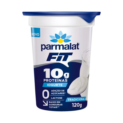 IOGURTE PARMALAT FIT PROTEINAS TRADICIONAL ZERO LACTOSE COPO 120GR