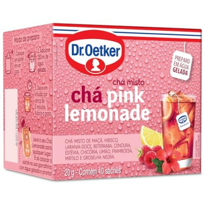 CHA DR.OETKER PINK LEMONADE 20G COM 10SACHES