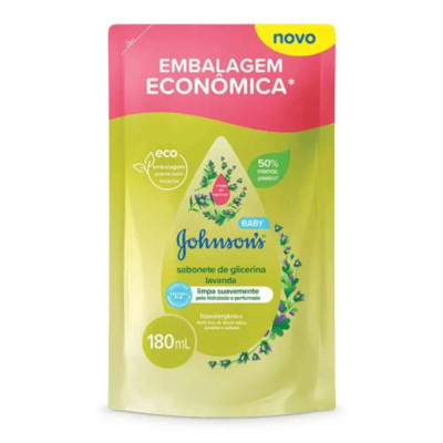 SABONETE JOHNSONS BABY LIQUIDO LAVANDA RF 180ML