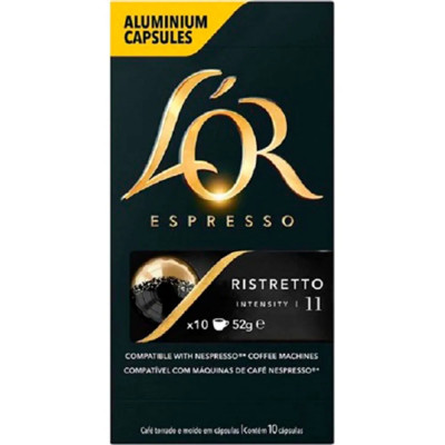 CÁPSULA LOR ESPRESSO RISTRETTO 52 G