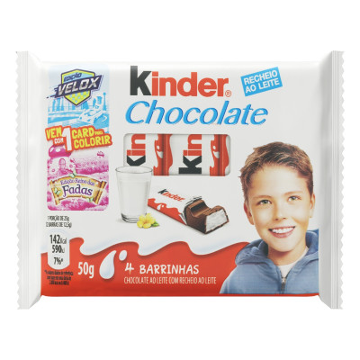 CHOCOLATE KINDER CHOCOLATE 50 GRAMAS
