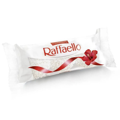 BOMBOM RAFFAELLO 3 UNIDADES 30G