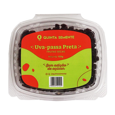UVA PASSA QUINTA SEMENTE150G PRETA
