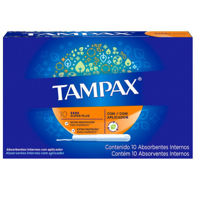 ABSORVENTE INTERNO TAMPAX SUPER PLUS COM 010