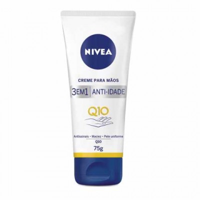 CREME PARA MÃOS NIVEA 3 EM 1 ANTI-DADE Q10 75 GRAMAS