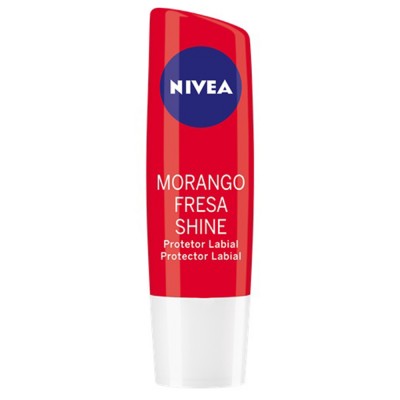 PROTETOR LABIAL NIVEA FRUITY SHINE MORANGO FPS10 4,8G