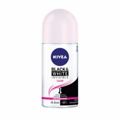 DESODORANTE NIVEA ROLL ON BLACK AND WHITE CLEAR 50 ML