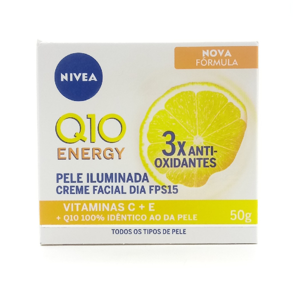 CREME FACIAL NIVEA Q10 ENERGY 50 GRAMAS