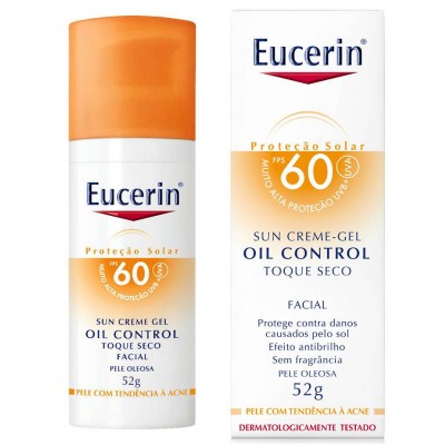 PROTETOR SOLAR FACIAL EUCERIN OIL CONTROL TOQUE SECO FPS60 52G