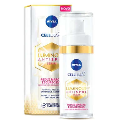 CREME FACIAL CLAREADOR NIVEA CELLULAR LUMINOUS 630 FPS 50 FLUIDO COM 40ML