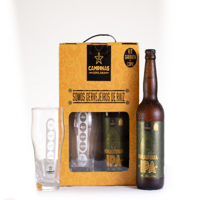 KIT CERVEJA CAMPINAS IPA 473 ML + COPO