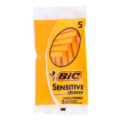 APARELHO BARBEAR BIC SHAVER SENSITIVE 5 UNIDADES