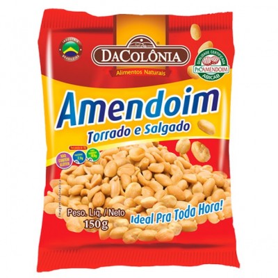 AMENDOIM DACOLONIA SALGADO 150 G