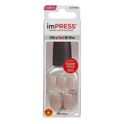 UNHAS AUTOCOLANTES IMPRESS CURTO 24 UNIDADES