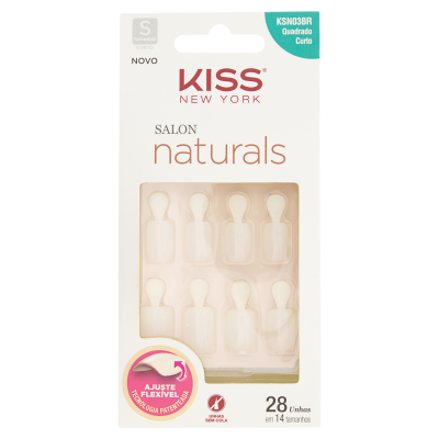 UNHAS POSTIÇA SALON NATURALS KSNN03BR QUADRADO