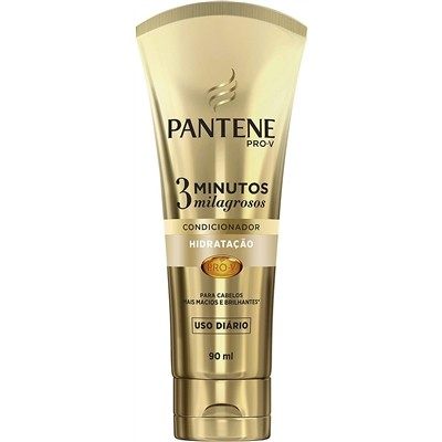 CONDICIONADOR PANTENE HIDRATAÇÃO 3 MINUTOS MILAGROSOS 90 ML