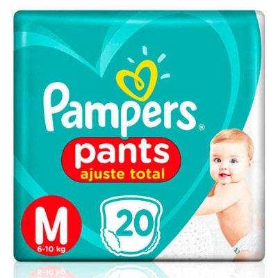 FRALDA PAMPERS CONFORT SEC PANTS M 20 UN