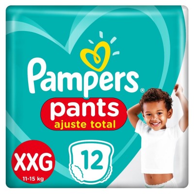 FRALDA DESCARTÁVEL PAMPERS CONFORT SEC PANTS XXG 12 UN