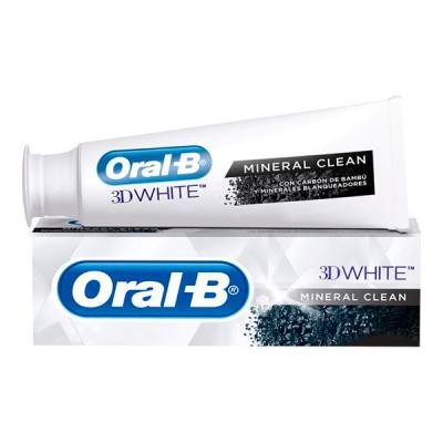 CREME DENTAL ORAL B 3D WHITE MINERAL CLEAN 102G