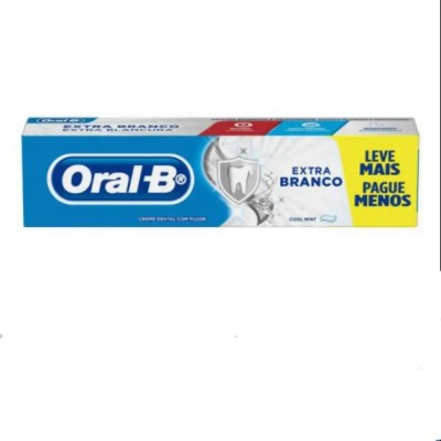 CREME DENTAL ORAL B EXTRA BRANCO 150 G