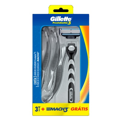 APARELHO DE BARBEAR GILLETTE PRESTOBARBA 3