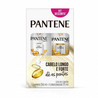 KIT PANTENE LISO EXTREMO SHAMPOO 350ML + CONDICIONADOR 175ML