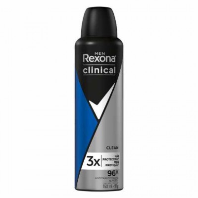 DESODORANTE AEROSOL REXONA MEN CLINICAL CLEAN 150ML