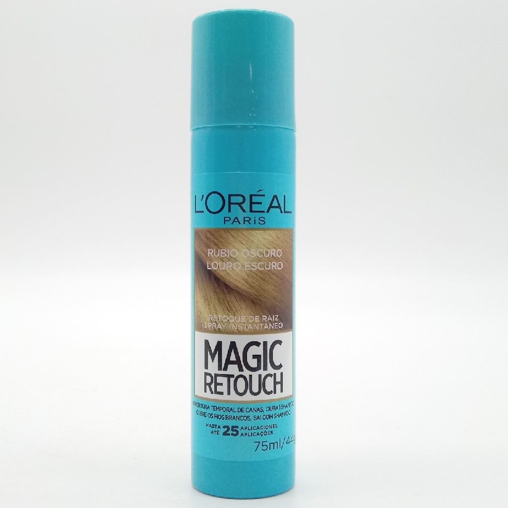 RETOQUE DE RAIZ LOREAL MAGIC RETOUCH LOURO ESCURO SPRAY INSTANTANEO 75 ML