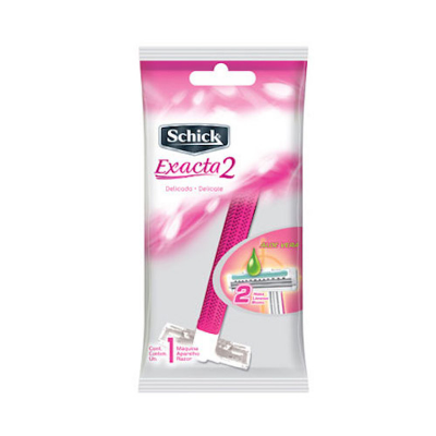 APARELHO DE BARBEAR SCHICK EXACTA 2 ROSA