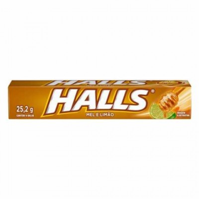 BALA HALLS MEL LIMÃO 25,2G