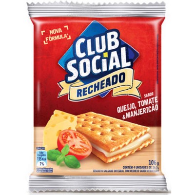 BISCOITO CLUB SOCIAL QUEIJO, TOMATE E MANJERICÃO 106 G