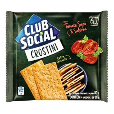 BISCOITO CLUB SOCIAL CROSTINI TOMATE SECO E SALSA 80G