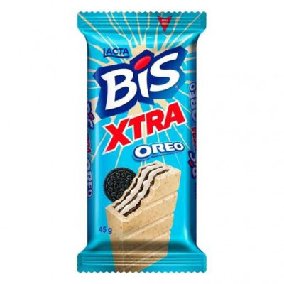 WAFFER LACTA BIS XTRA BRANCO OREO 45 GRAMAS