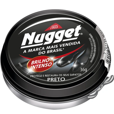 LUSTRA CALÇADO NUGGET PASTA PRETO 36G