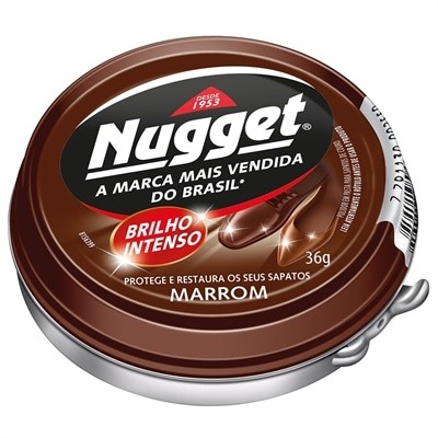 LUSTRA CALÇADO NUGGET PASTA MARROM 36G