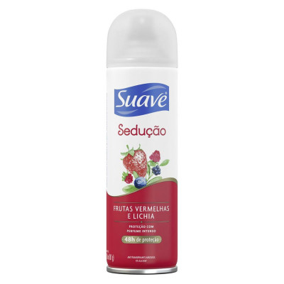 DESODORANTE AEROSOL SUAVE FRUTAS VERMELHAS E LICHIA 150 ML