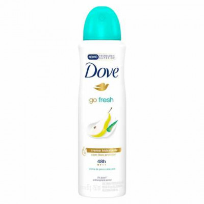 DESODORANTE DOVE GO FRESH PERA E ALOE VERA AEROSSOL ANTITRANSPIRANTE COM 150ML