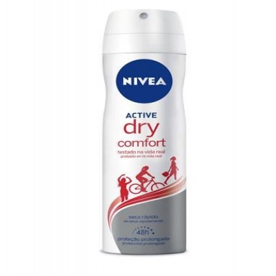 DESODORANTE AEROSOL NIVEA DRY COMFORT FEMININO 150ML