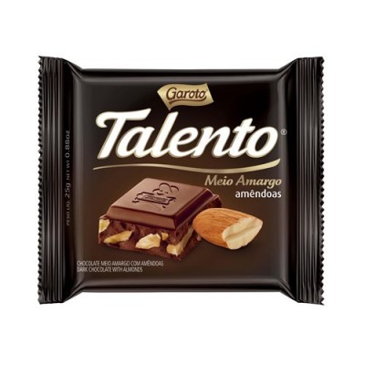 CHOCOLATE GAROTO TALENTO MEIO AMARGO 25G