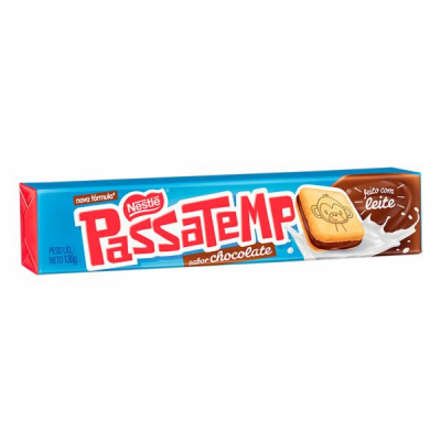 BISCOITO RECHEADO PASSATEMPO CHOCOLATE 130G