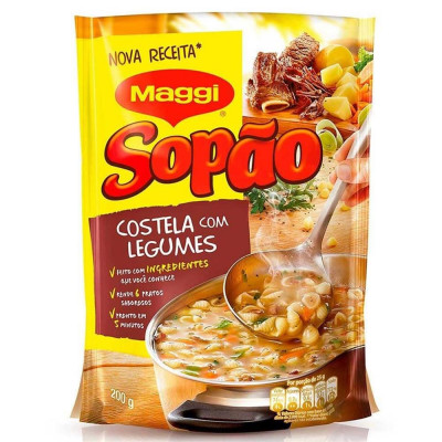 SOPÃO MAGGI SABOR COSTELA COM LEGUMES 200 GRAMAS