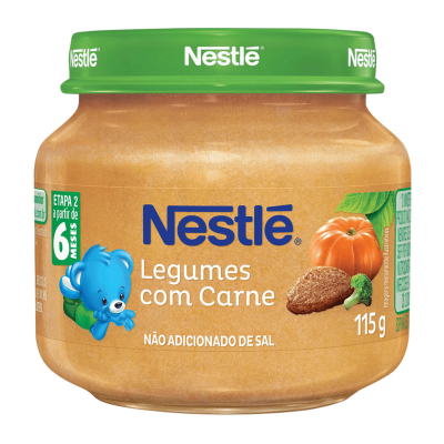 ALIMENTO INFANTIL NESTLÉ CARNE E LEGUMES 115 GRAMAS