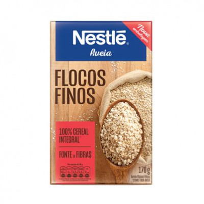 AVEIA EM FLOCOS FINOS NESTLÉ 100% INTEGRAL 170 GRAMAS