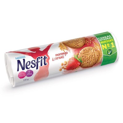 BISCOITO NESTLÉ NESFIT MORANGO/CEREAIS 120G